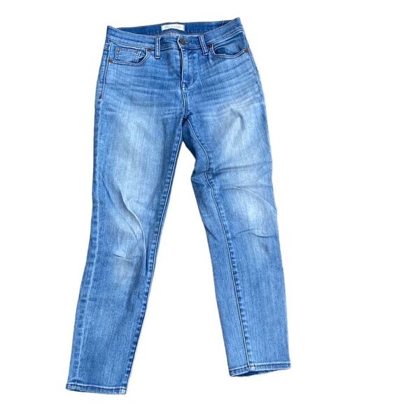 Madewell High Riser Crop Light Wash Denim Low Rise Jeans Size 26 - Picture 2 of 6